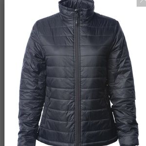 Ann Taylor Loft blue windbreaker jacket size medium zip up pockets